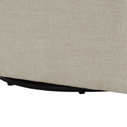 Tolland - Swivel Accent Chair With Antique Brass Nailhead Trim - Beige