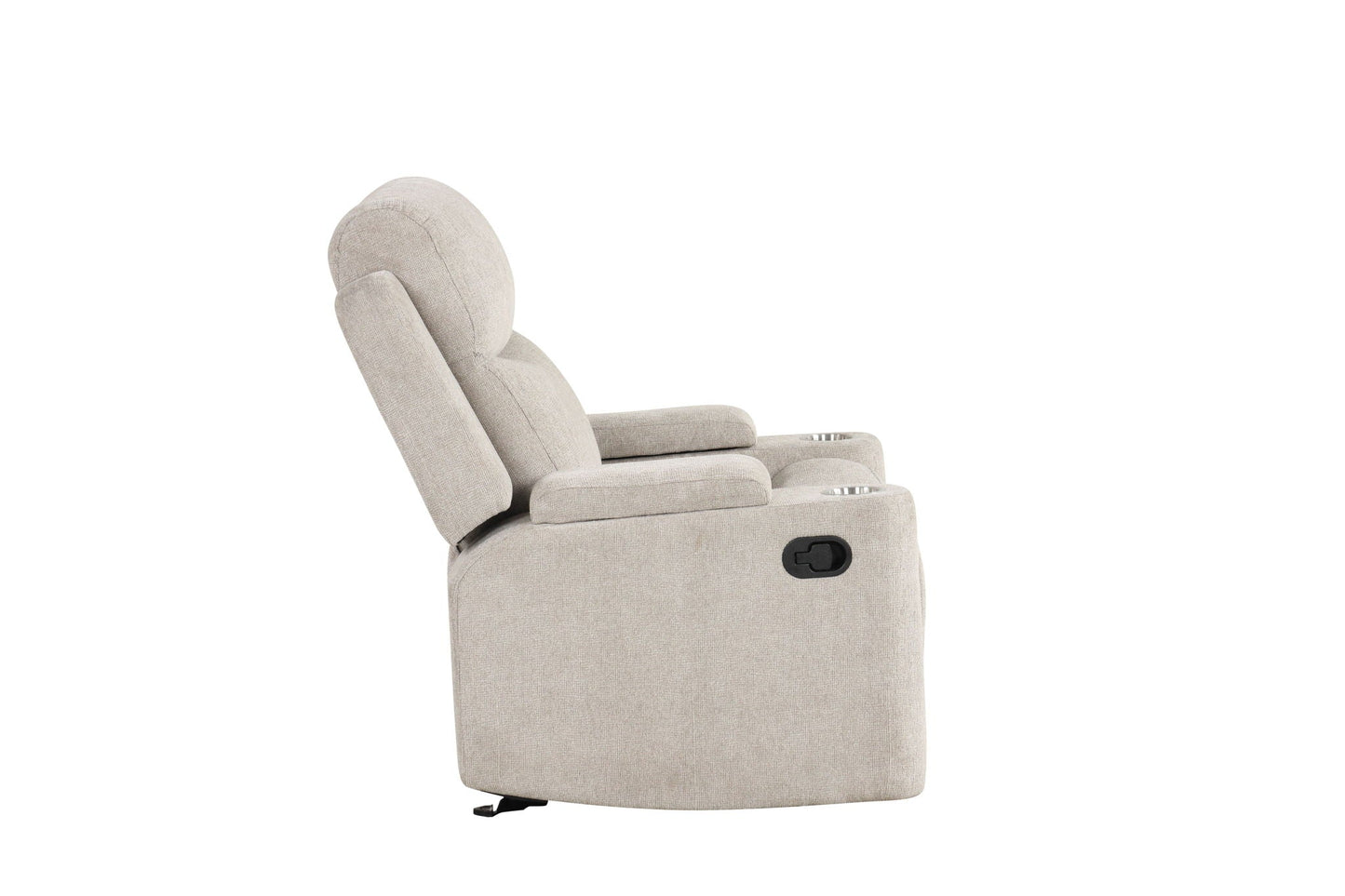 Galya Motion Glider Recliner - Light Gray