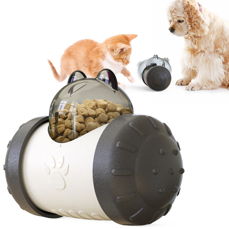 Funny Dog Treat Leaking Wheel Toy - Interactive Play for Dogs, Puppies, and Cats