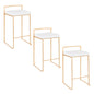 Fuji - Contemporary / Glam Design Counter Stool (Set of 2)