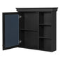 Wall Mounted Bathroom Medicine Cabinet With Mirror And Adjustable Storage With Soft Close Hinges