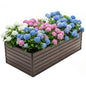 Woodgrain Aesthetic & Metal Strength: 8x4x2FT Galvanized Raised Garden Bed Kit