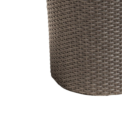 Keaton Barrel Side Table Gray