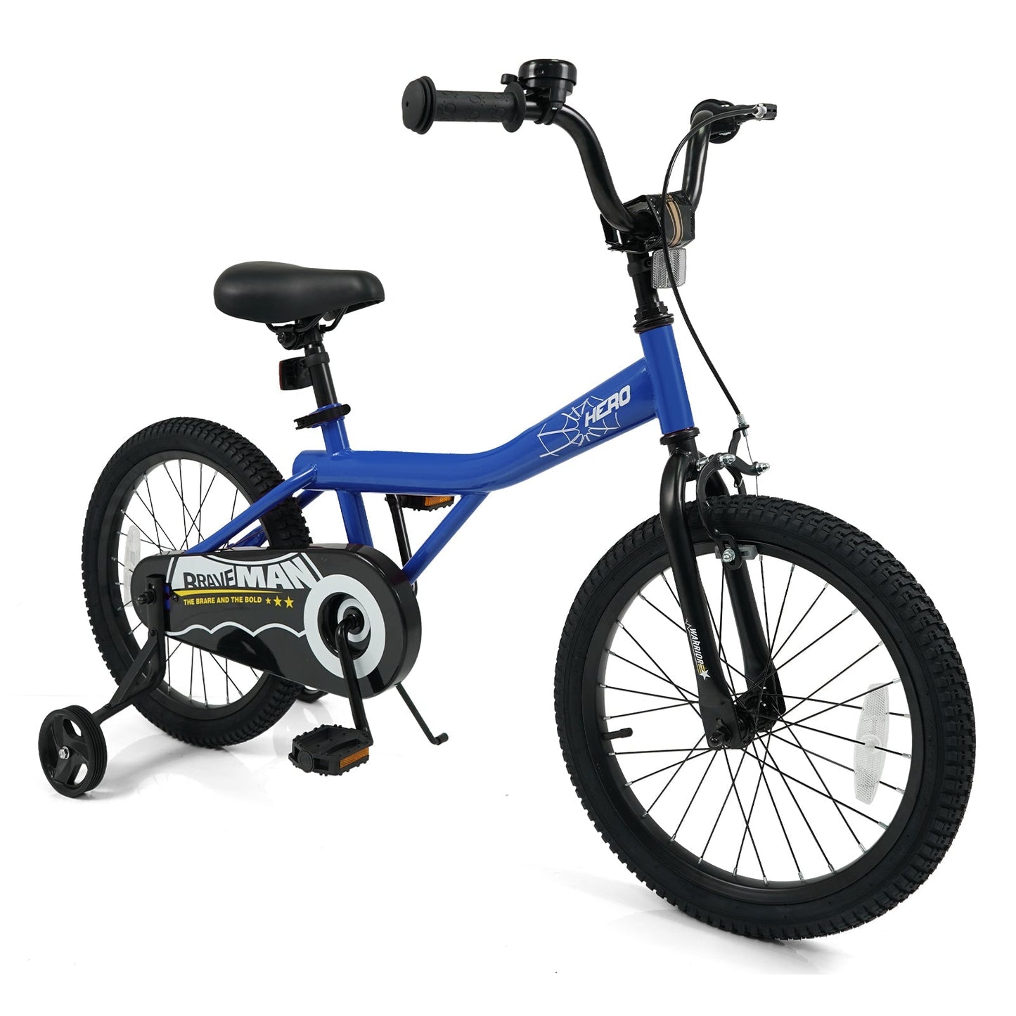 Kids Bike 14-Inch with Removable Training Wheels Navy