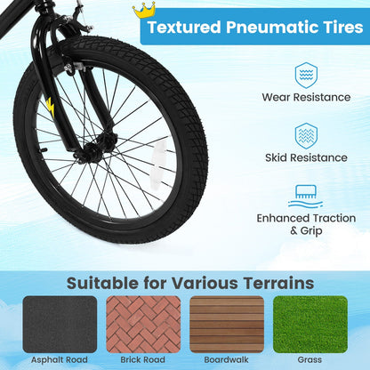 18-Inch Kids Bike with Training Wheels for Ages 4-8