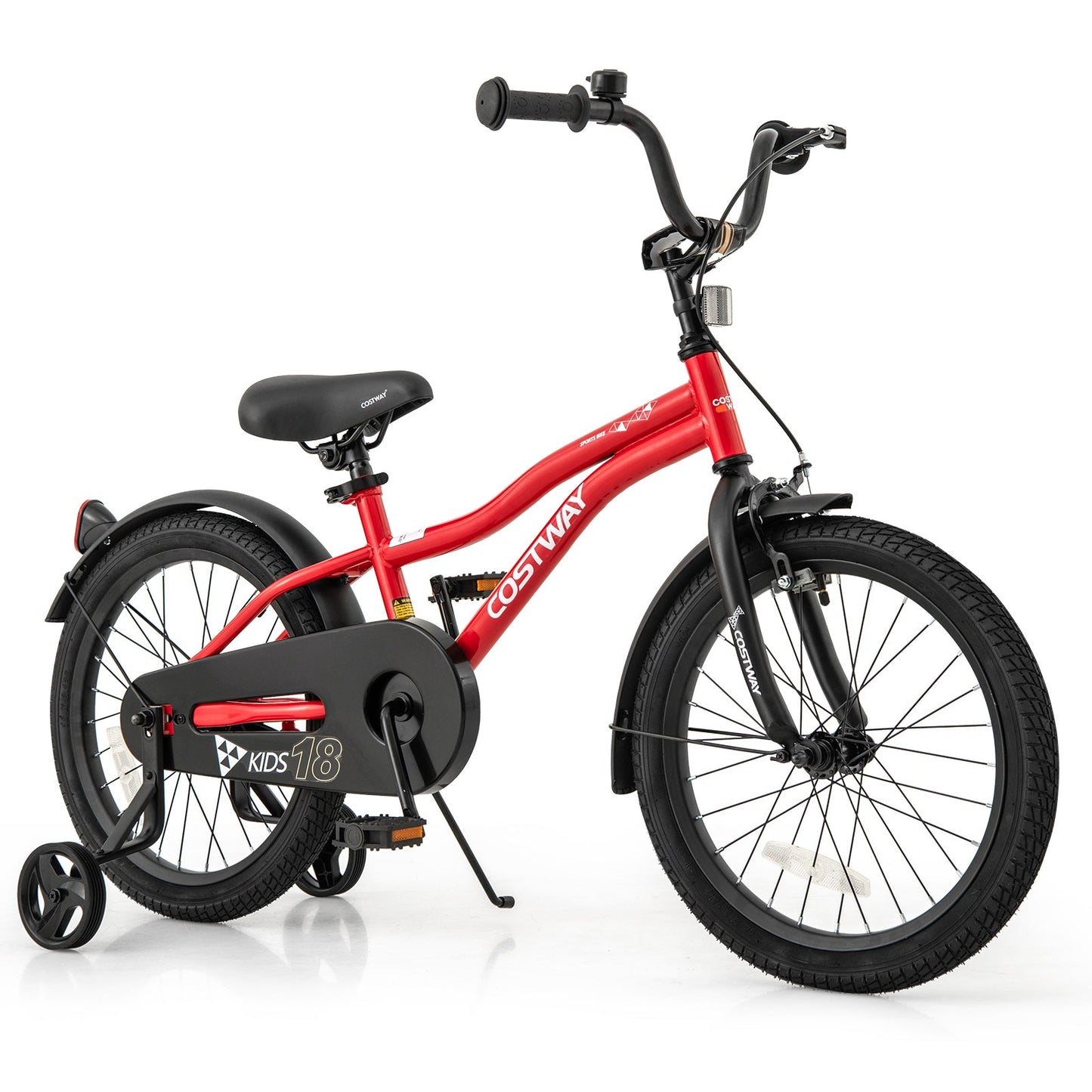 14 Inch Kids Bike Adjustable Bicycle with Reflectors and Bell for 3-5 Years Old