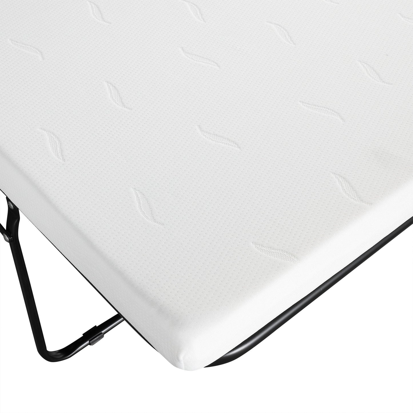 Twin Size Folding Ottoman Sleeper Bed With Mattress Convertible Guest Bed