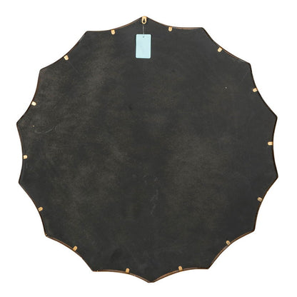 Round Sunburst Wall Mirror With, Wall Decor Mirror For Entryway Bedroom Living Room - Gold