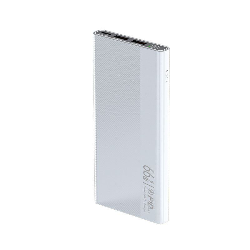 Large Capacity Mobile Power PD66w Fast Charging Lightweight Universal