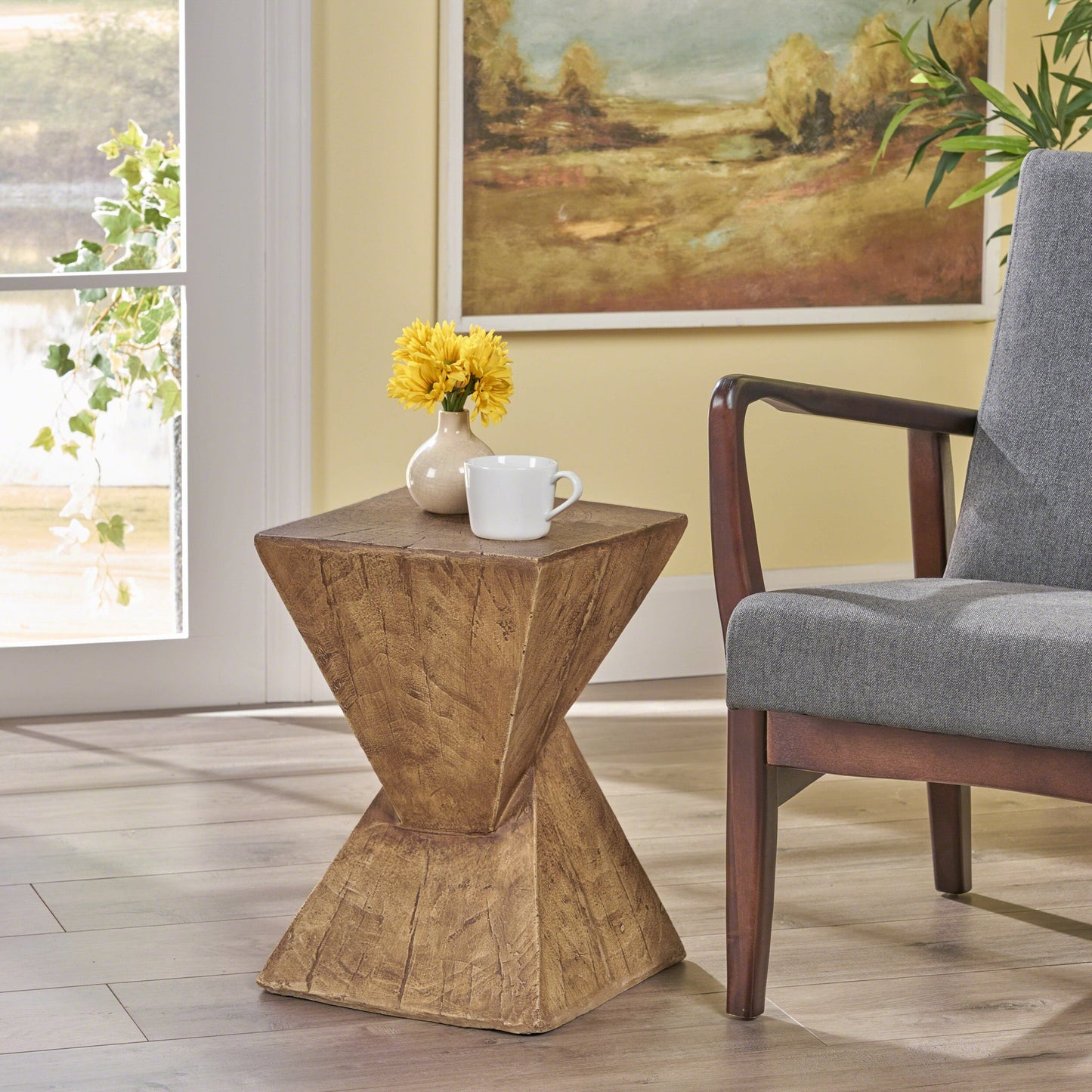 TESS Modern Side Table – Stylish End Table Compatible with Living Room, Bedroom, or Office