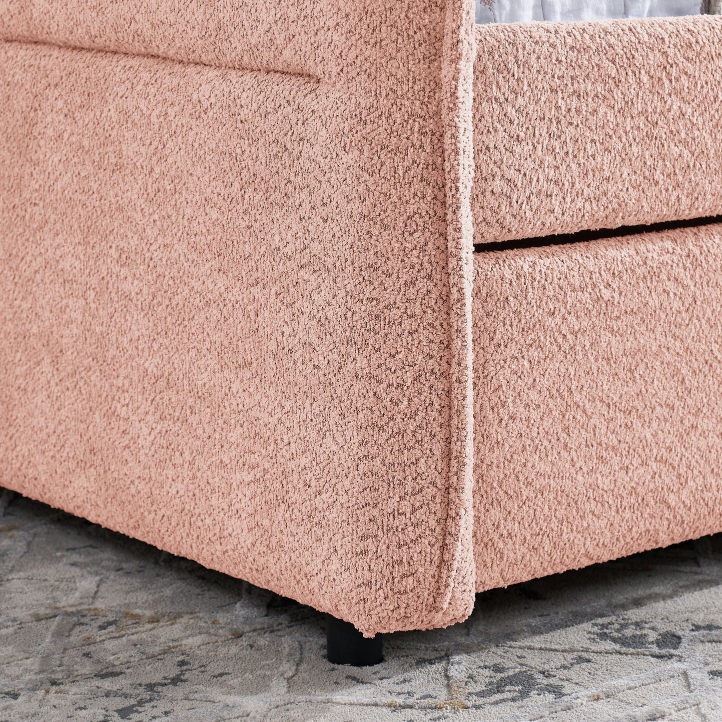 Upholstered Daybed With Pop Up Trundle