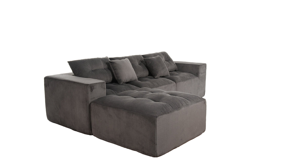 101" L-Shaped Modular Compression Sofa