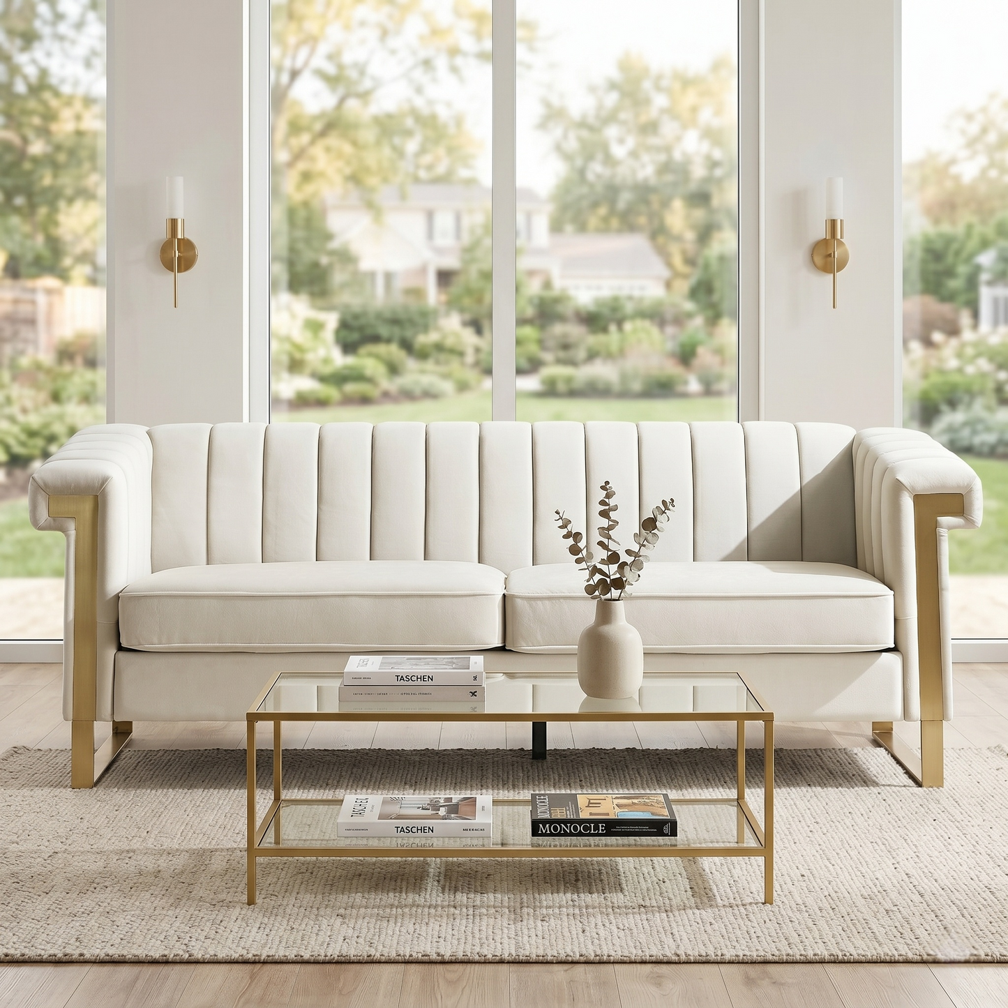 FX-P81-CW2 Modern Velvet Sofa
