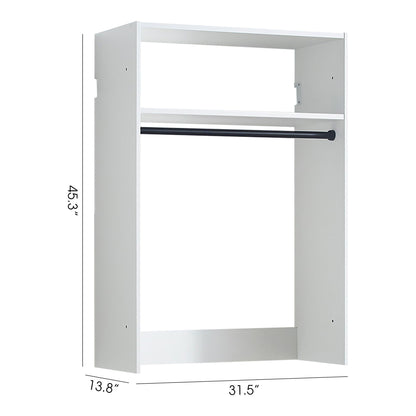 Devi - Wall Mounted Wood Closet System