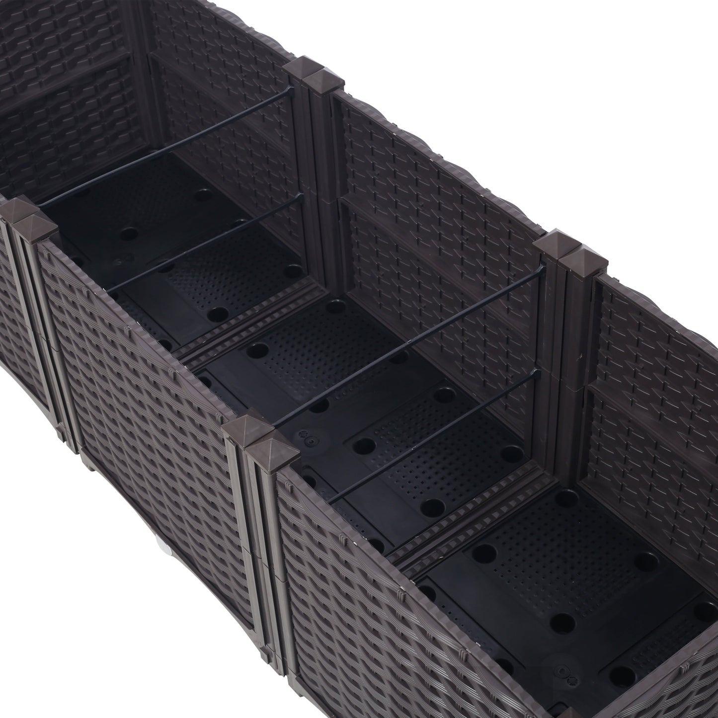 Deep Raised Garden Bed Plastic Planter Boxes