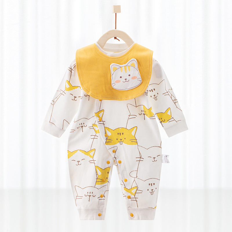 Baby's Pure Cotton Thermal Jumpsuit