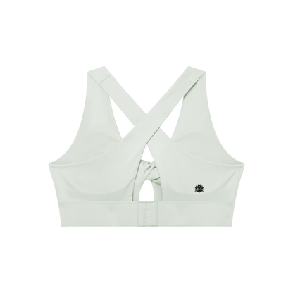 Loki & Ivy Women's Twist Front V-Neck Sports Bra