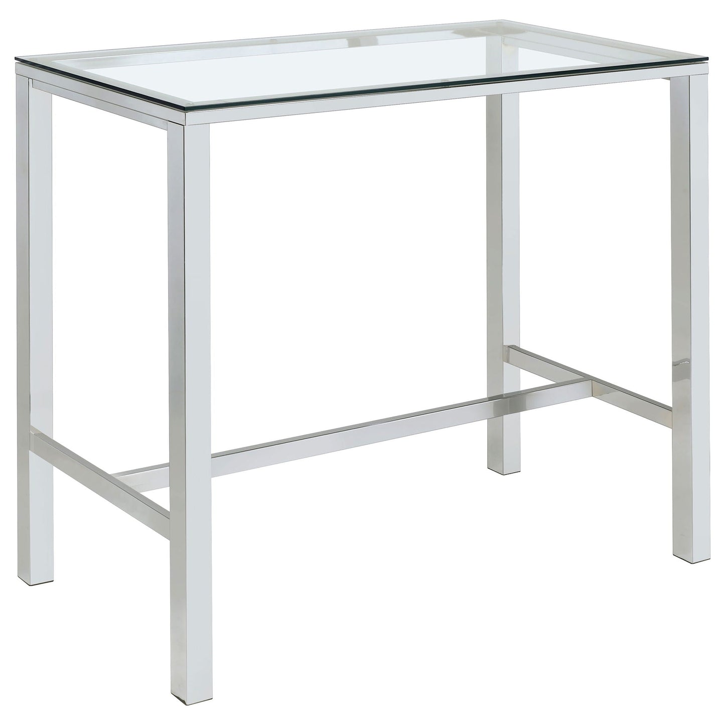 Garbo - 5 Piece Bar Set With Stools - Chrome