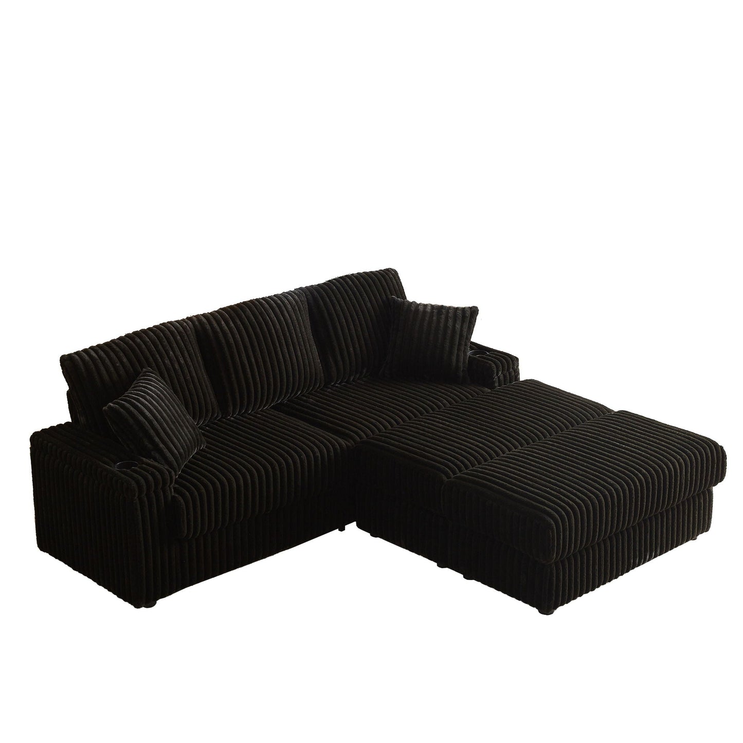 3 Seater Sofa With 2 Ottomans For Living Room