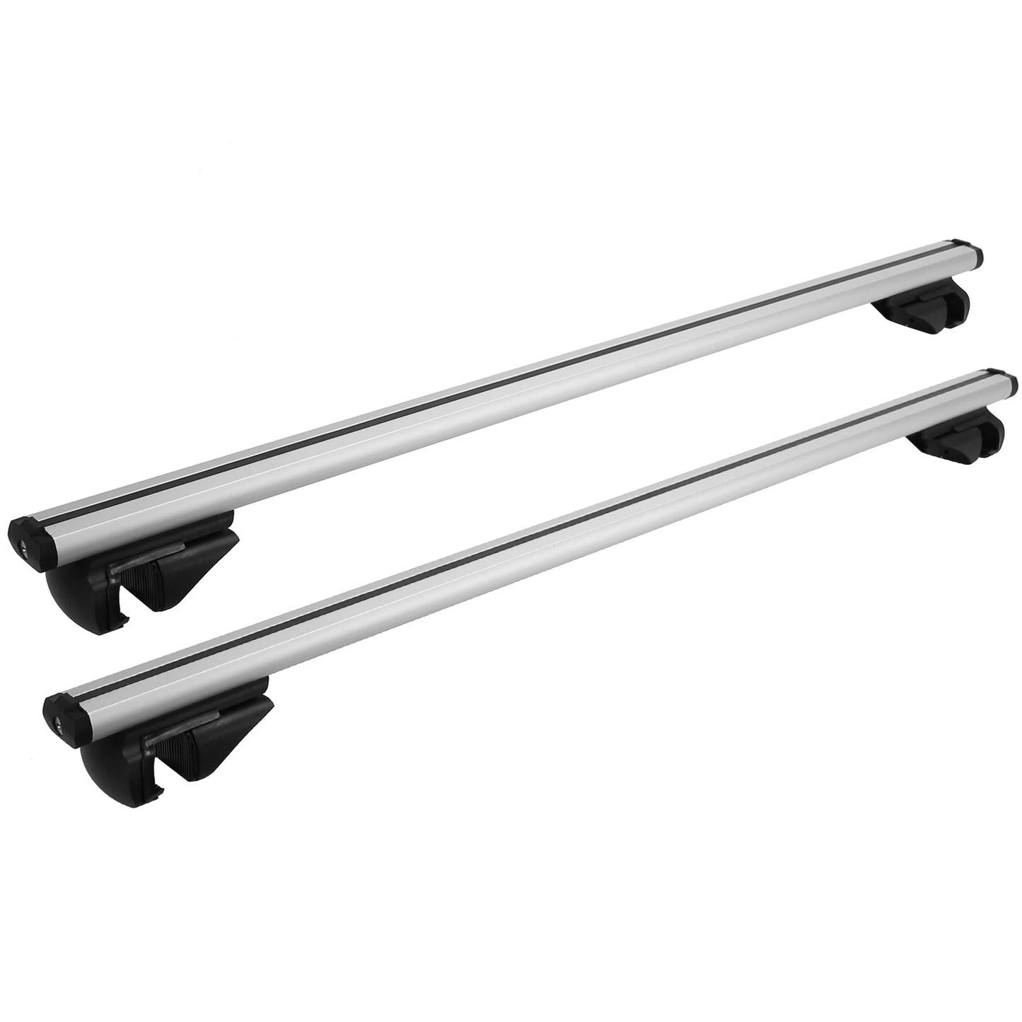 Car Roof Rack Cross Bars Aluminum Cargo Carrier Rooftop Crossbars Luggage Roof Rack Bar with 176lbs Max Load Fits Most Vehicles with Existing Raised S