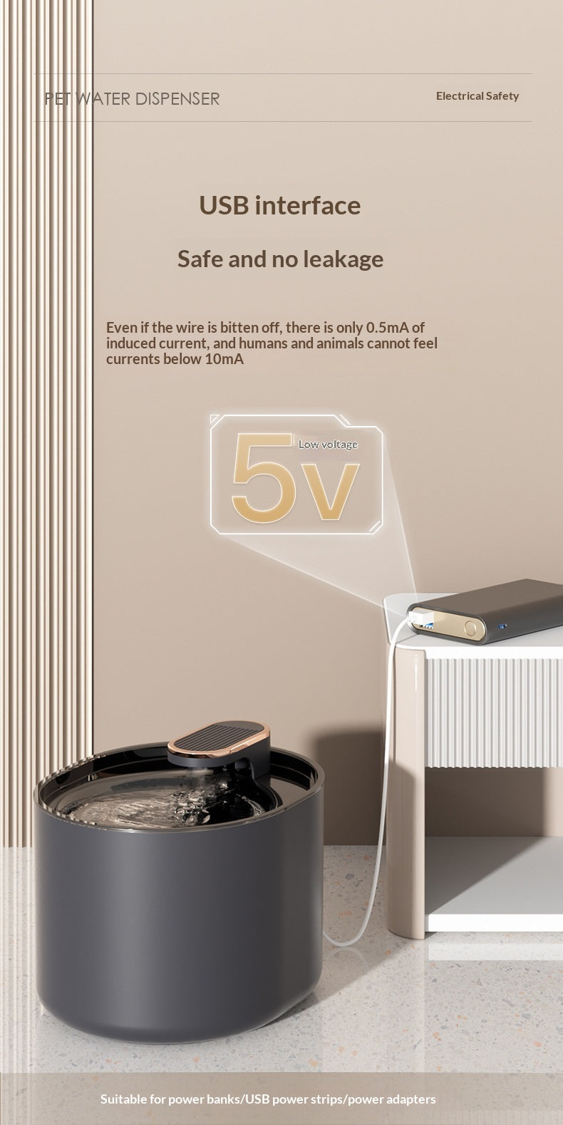 Smart Constant-Temperature Pet Water Fountain