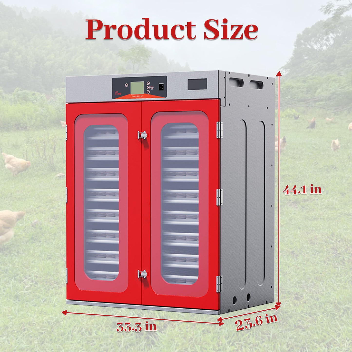 1000-Egg Commercial Cabinet Incubator – Digital Poultry Hatcher
