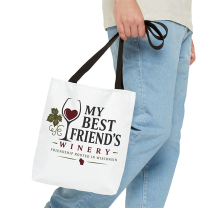 My Best Friend's Winery Tote Bag — Friendship Rooted in Wisconsin Wine Tote