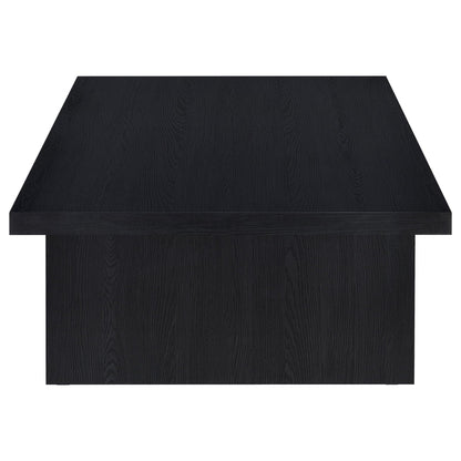 Max Rectangular Engineered Laminate Coffee Table Black
