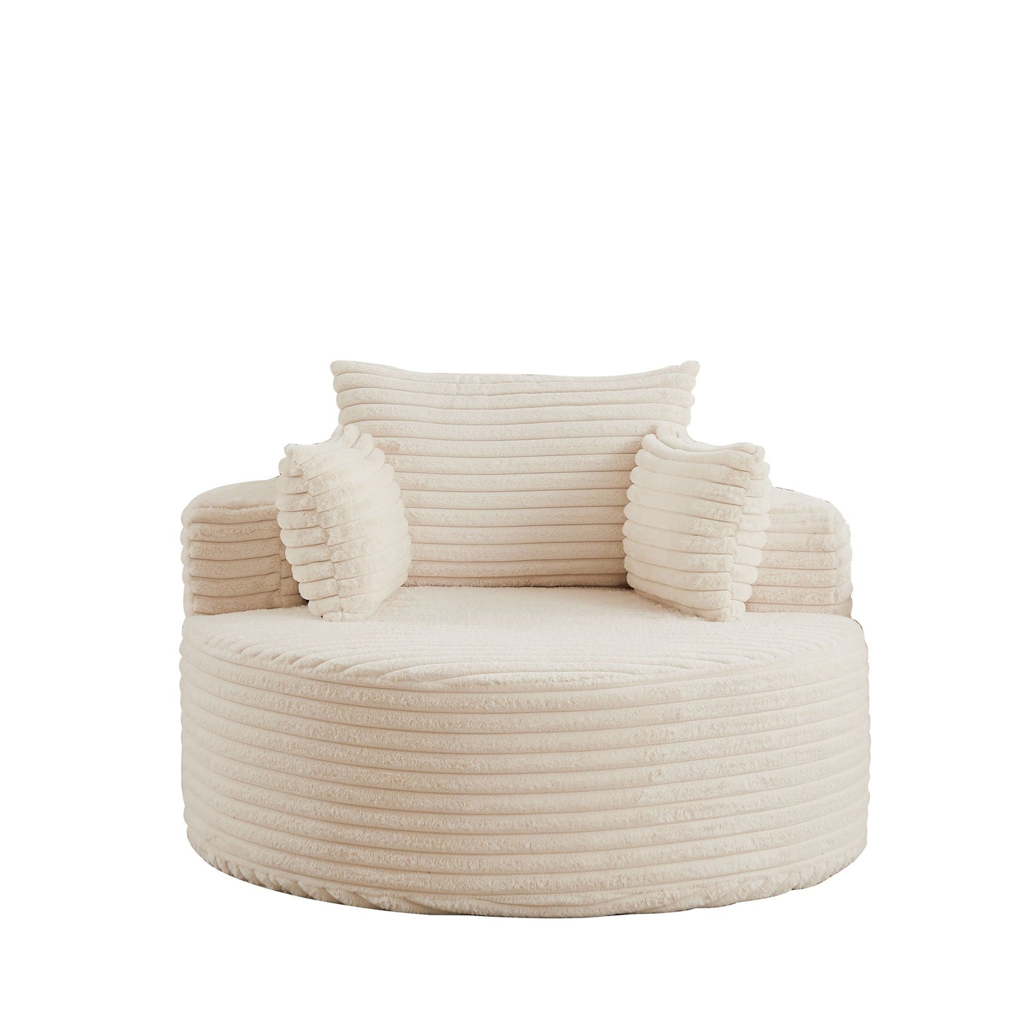 Modern Single Sofa With Backrest Pillow For Living Room