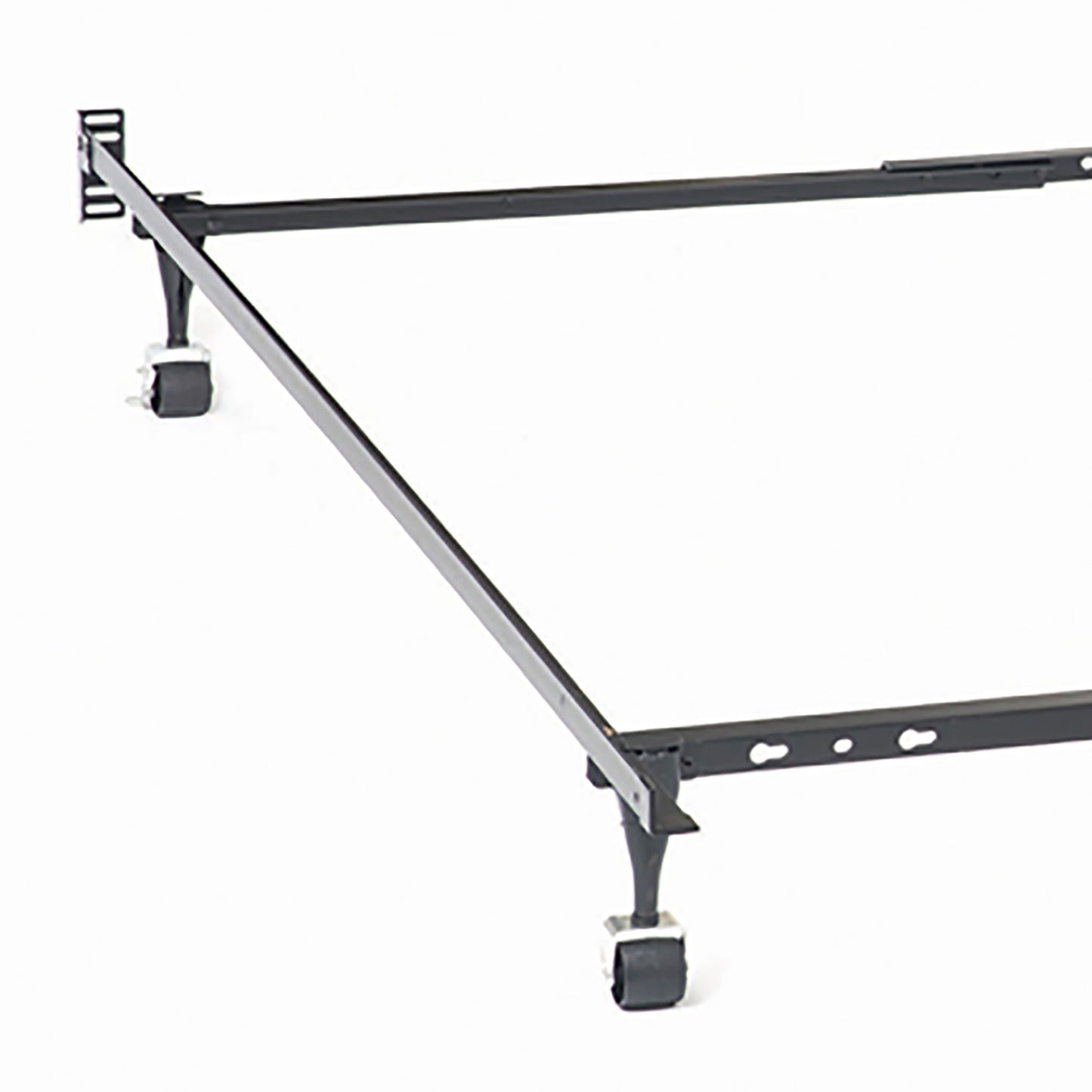 Deverton - Queen / Eastern King / California King Bed Frame With Center Support And Adjustable Design - Black