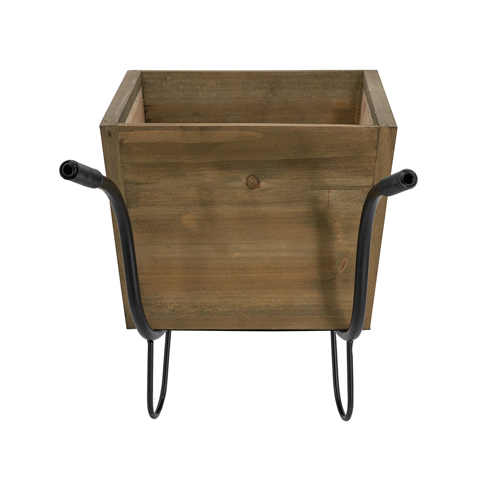 Farmhouse Wheelbarrow Planter with Flower Market Sign