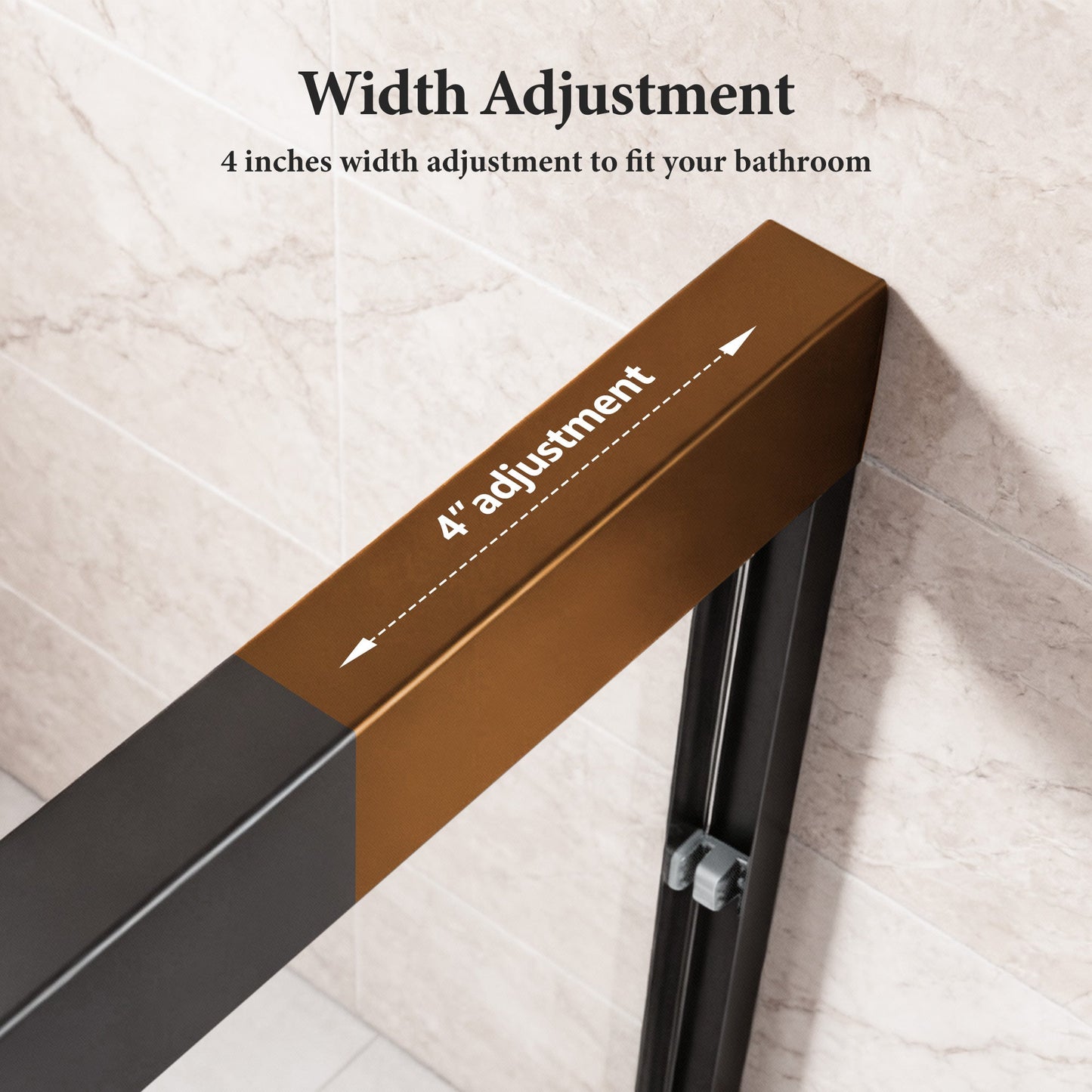 50-54W x 70H Semi-Frameless Double Sliding Shower Door