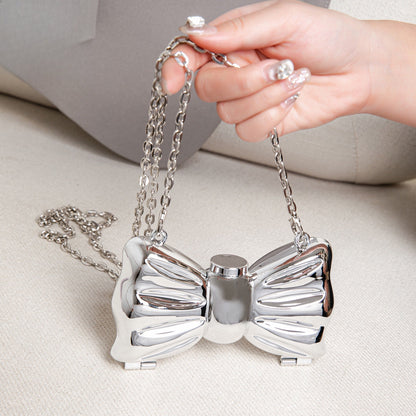 Metallic Mini Lipstick Bag, Girl Chain Butterfly Dinner Purse, Evening Purse, Evening Bags for Women Formal