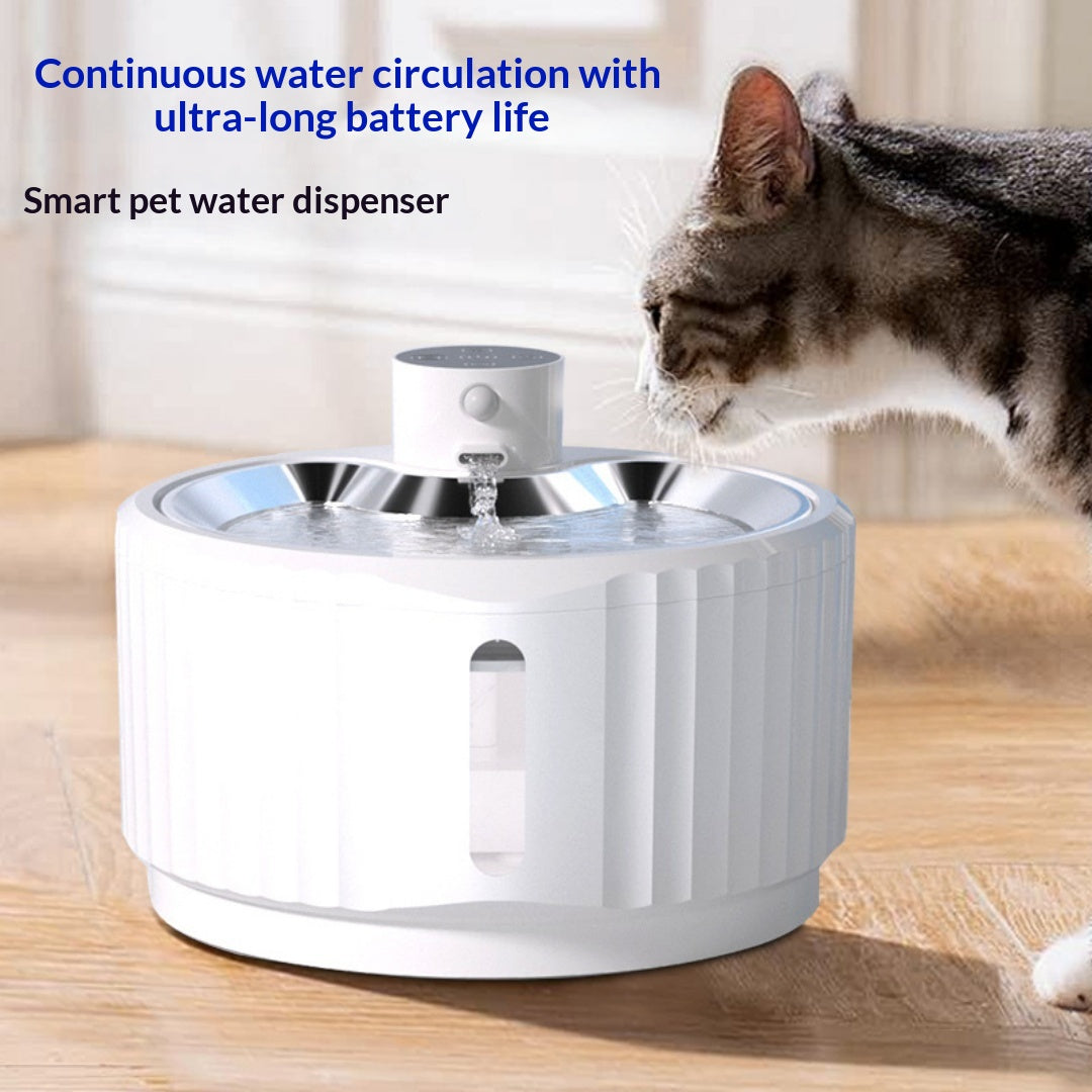 Automatic Circulating Sensor-Activated Stainless Steel Pet Water Fountain