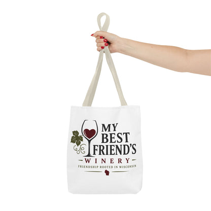 My Best Friend's Winery Tote Bag — Friendship Rooted in Wisconsin Wine Tote