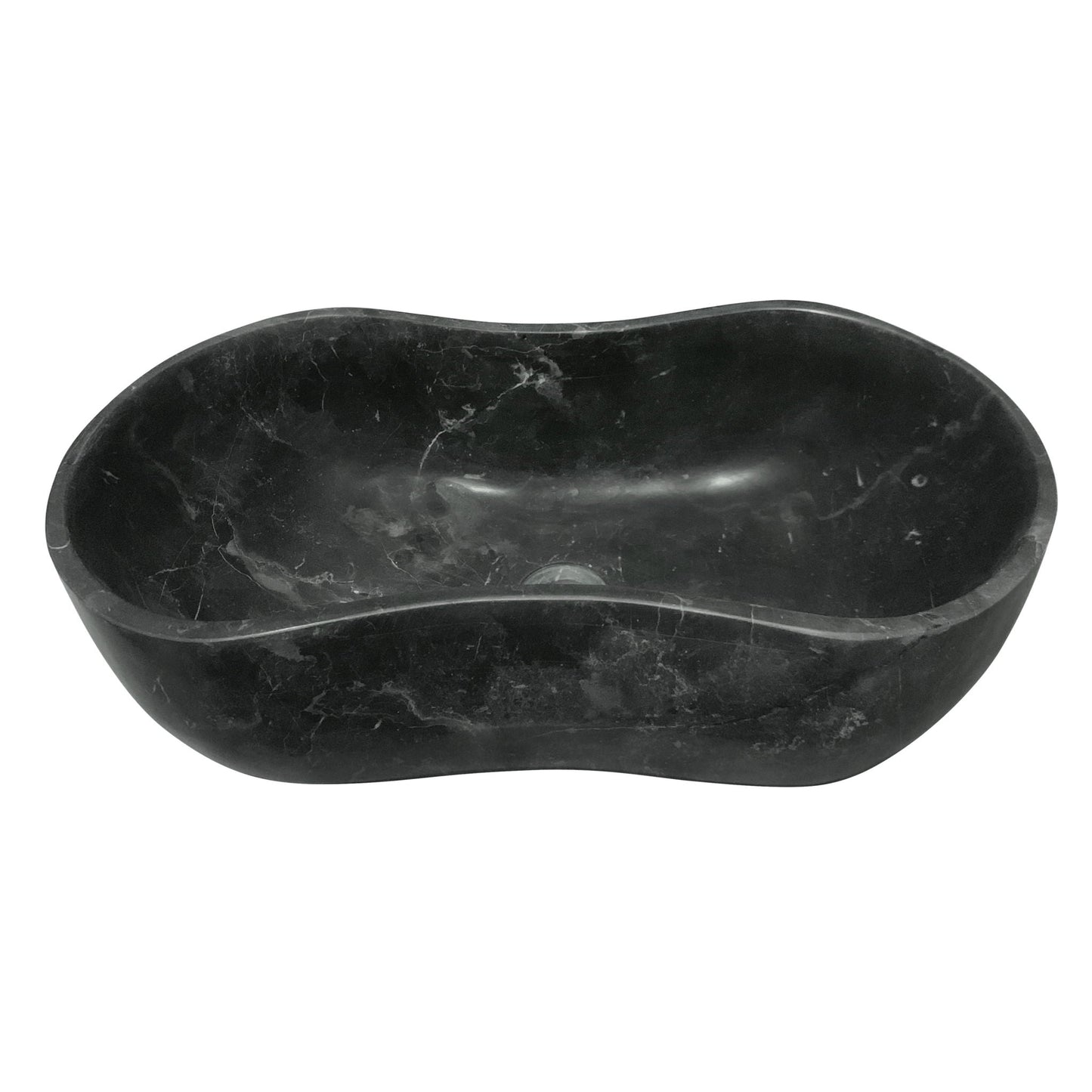 Bathroom Vessel Sink With Wavy Design