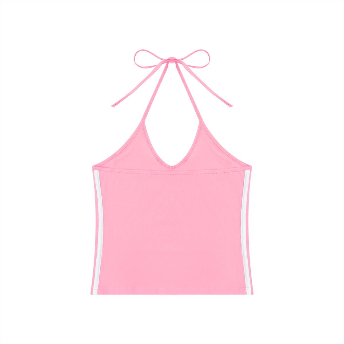 Loki & Ivy Women's Color Block Halter Crop Tank Top