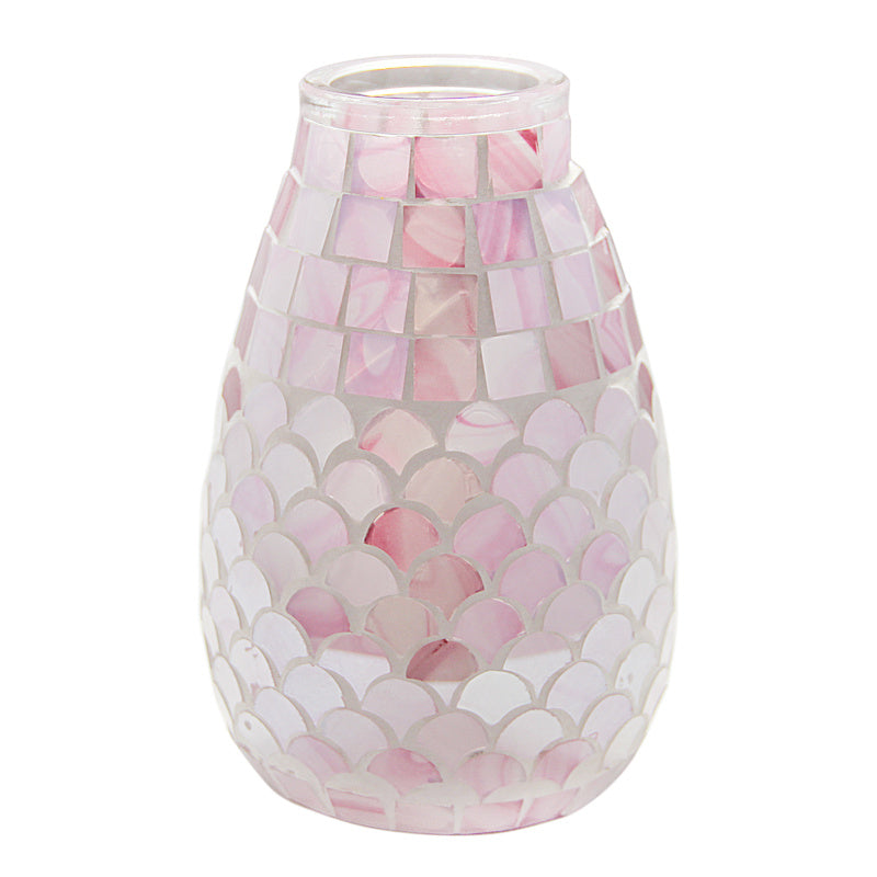 Nordic Light Mosaic Glass Vase Home Office