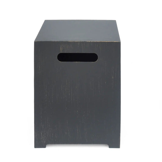 Modern Tank Holder Side Table With Powder Coated Frame