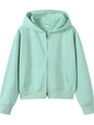 Full Size Casual Zip-Up Long Sleeve Hoodie Plus Size