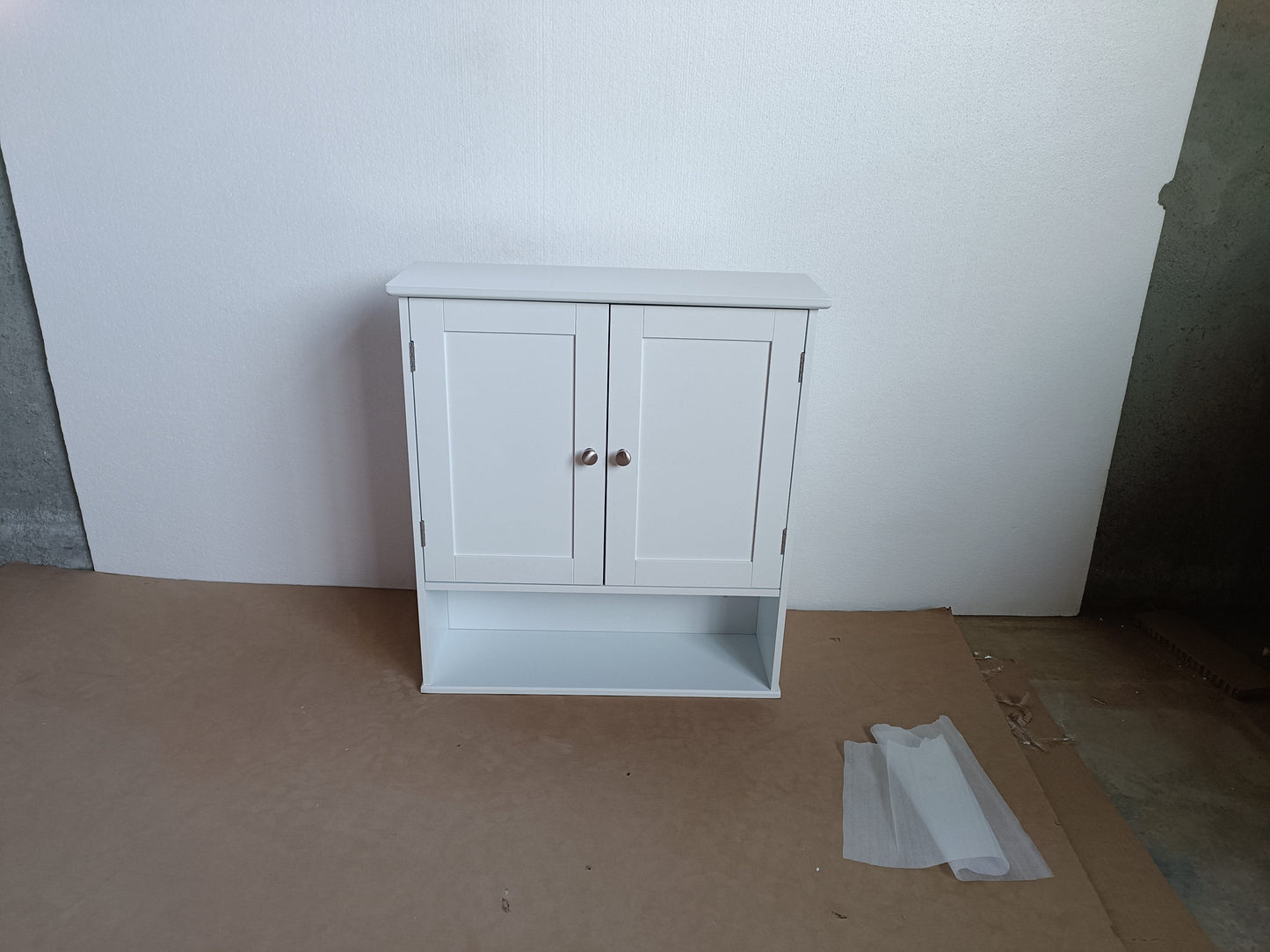 Bathroom Wall Cabinet with Door and Adjustable Shelves
