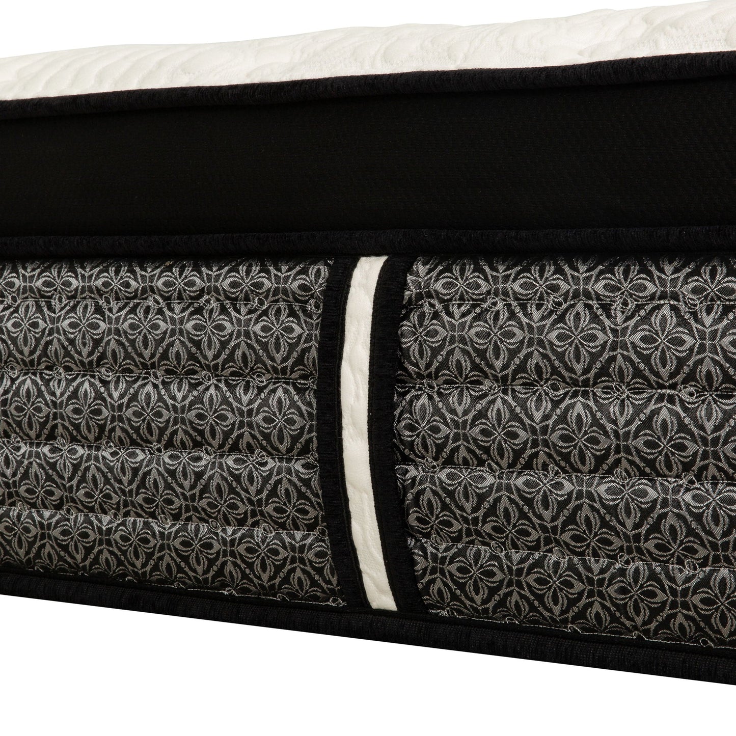 16" Premium Hybrid Mattress In A Box Plush Gel Memory Foam Top With Cooling Technology - Gray / White - Queen
