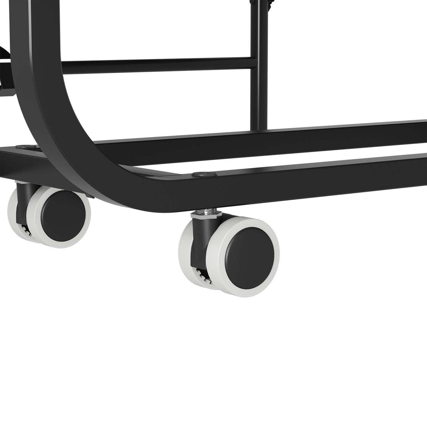 Twin Folding Bed With Adjustable Headboard & Memory Foam Mattress, Portable Coton Wheels For Tall People, Space-Saving Guest Bed - Black