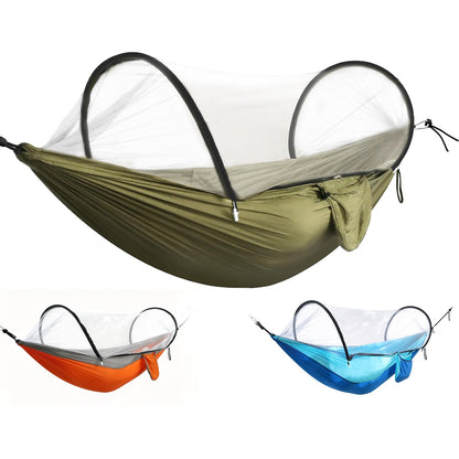 Camping Hammock with Mosquito Net - 440lbs Capacity Portable