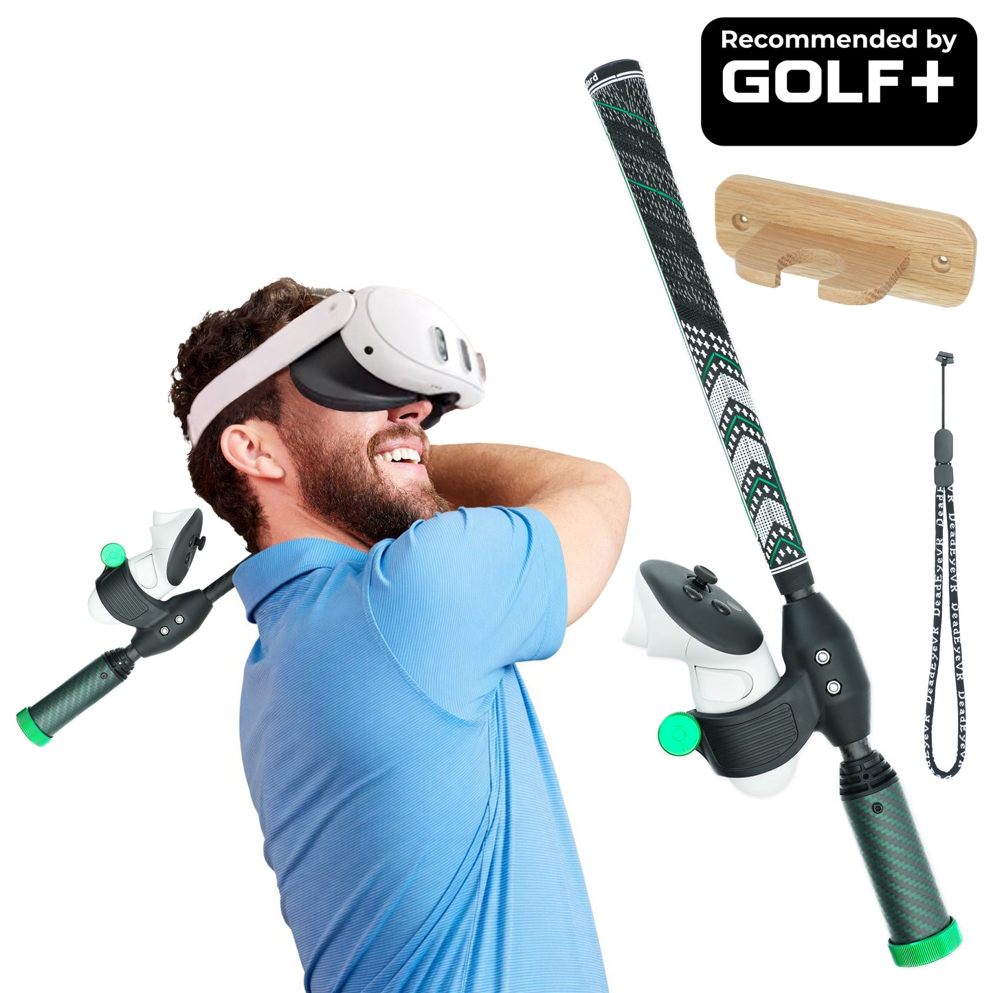 DriVR Elite Mini -  Adjustable VR Weighted Golf Club Handle Accessory - Compatible with Quest 2, 3/3s, and Pro