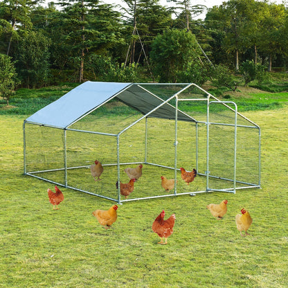 Large Walk in Shade Cage Chicken Coop with Roof Cover-13'