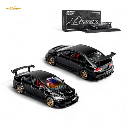 MicroTurbo FD2 J'S Racing Metallic Black 1:64