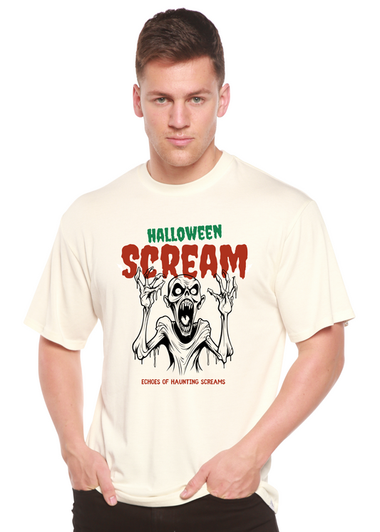 Halloween Scream Men's Bamboo Viscose/Organic Cotton Short Sleeve Graphic T-Shirt