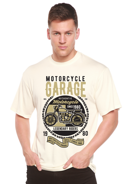 Motorcycle Garage Men's Bamboo Viscose/Organic Cotton Short Sleeve Graphic T-Shirt