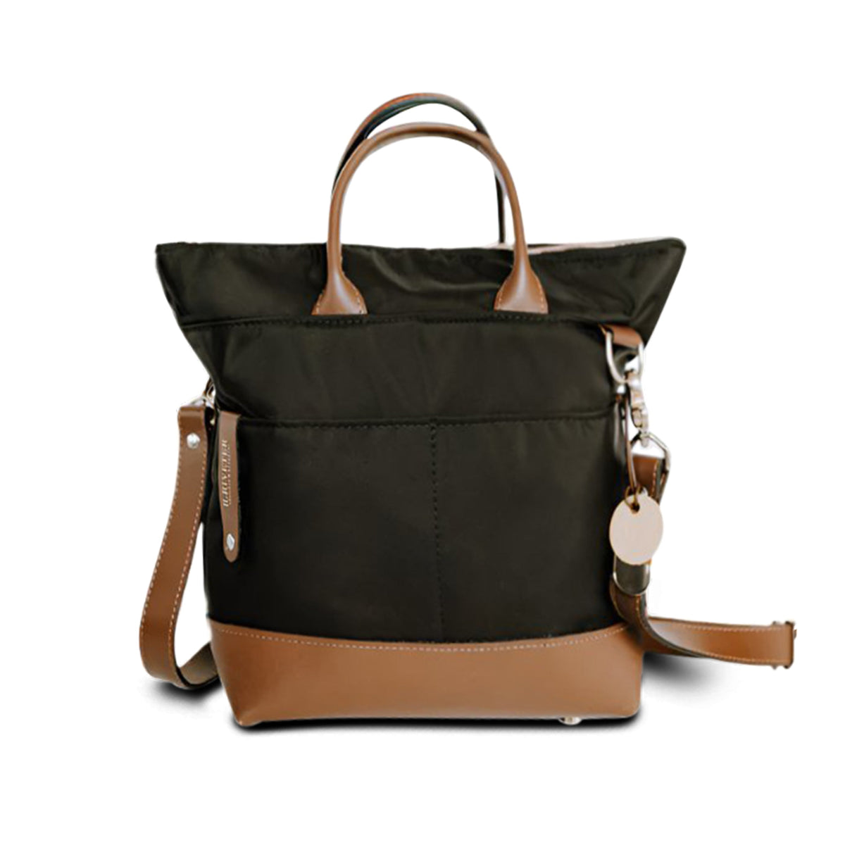 Otto | Black Nylon + Brown Leather